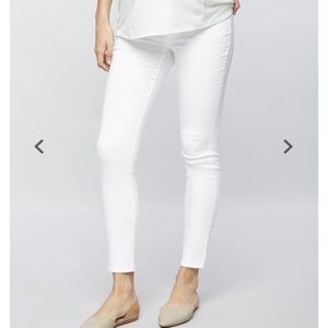 A pea in the pod maternity jeans size 25 Skinny Ankle white LED‎